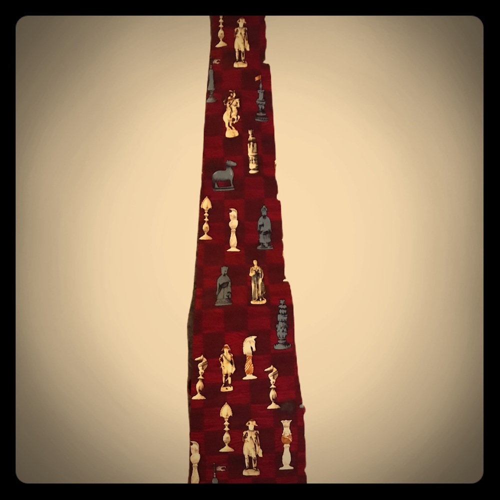 Chess pieces tie